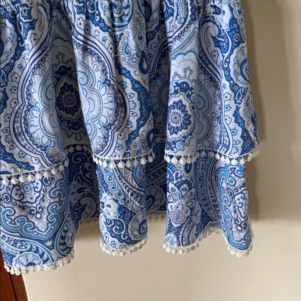 Melissa Odabash Keri Blue and White Paisley Dress - Picture 7 of 7